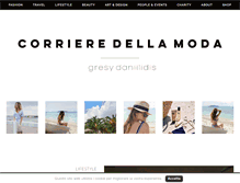 Tablet Screenshot of corrieredellamoda.com